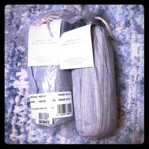 Set of 2 Restoration Hardware Belgian Linen King Shams